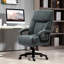 Chaise de bureau Heavy People, 450 lb Capacité de charge, chaise de bureau robuste à haut dossier avec roulettes, gris pour individuels, grand et grand, pivotant,