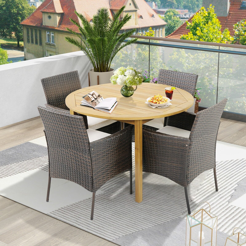 Berube Outdoor Patio Dining Armchair