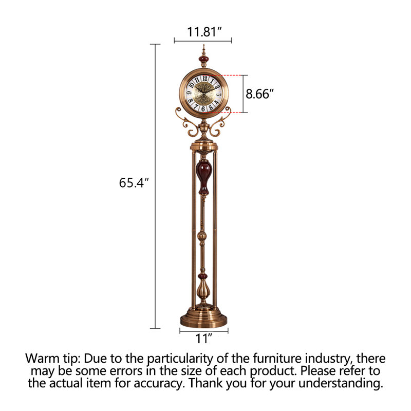 Horloge de plancher de style européen