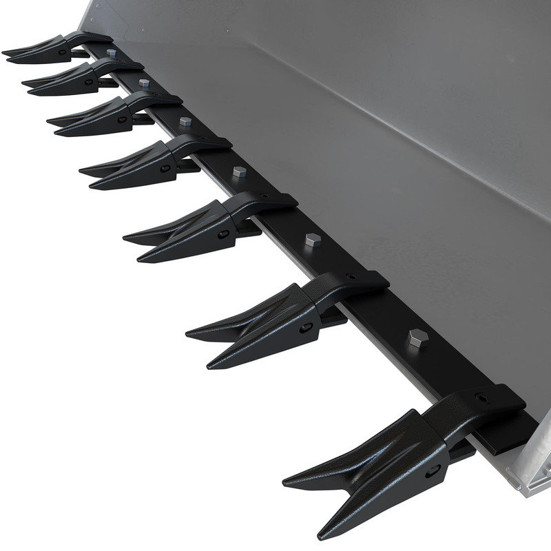 Barre à dents robuste pour tracteur sous-compact - sans perçage, acier épais de 5/16 po, charge jusqu'à 4560 lb
