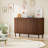 55" Sideboard Buffet Cabinet Fluted Door with 2 Adjustable Shelves & Solid Wood Leg Credenza Accent Cabinet For Living Room Entryway Dining Room-195232180-195232181