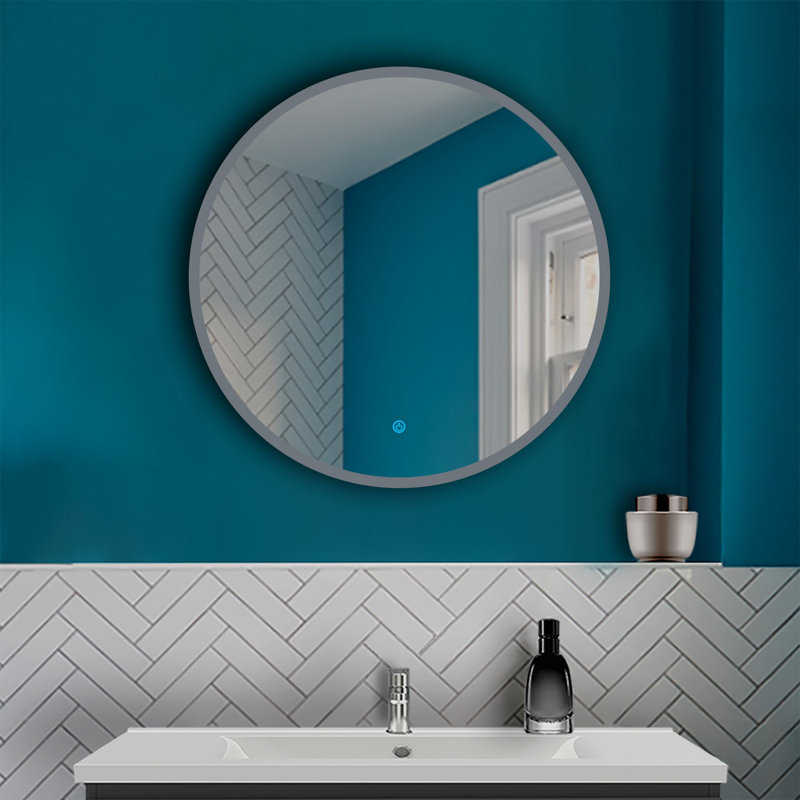 Corbit LED Bathroom Mirror with Anti-fog Cool white Light, 70cm x 70cm