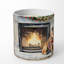 Bougie de Noël parfumée avec support en céramique