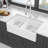 White Farmhouse Sink - 33 Inch White Ceramic Double Bowl Farm Kitchen Sink