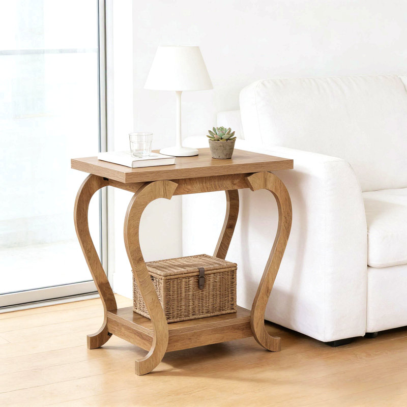 Table d'appoint moderne, table basse à 2 niveaux, table de bout