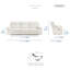 Fauteuil inclinable électrique moderne et contemporain en microfibre polie de 98 po avec appuis-tête électriques, ports USB et porte-gobelets Hemington.-1208525500