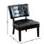 Fauteuil surdimensionné en cuir mélangé gris avec sièges élégants-1803389764