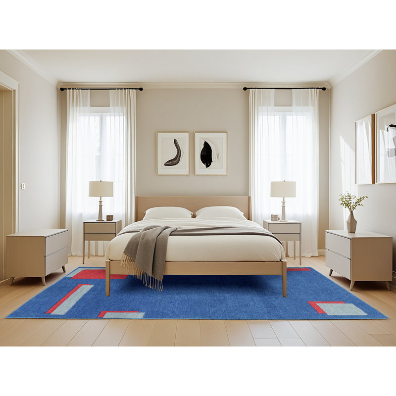 Abstract Indoor Rug, Rectangle 5' x 8'