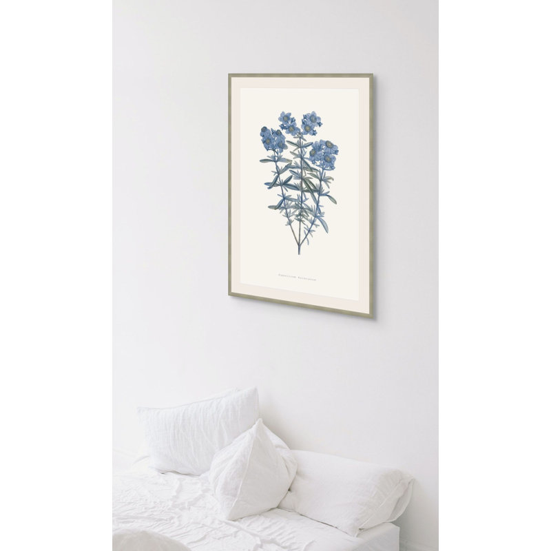 Bouquet Blue 3 Framed Print, 29.75" H x 21.75" W