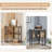 Jaycub Corner Desk Computer Desk with Storage Shelves Triangle Writing End Table for Small Space Bedroom