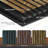 4PC x 106" x 12.6" Vintage Wood Slat Acoustic Wall Panels,  Soundproof 3D Distressed Finish Wall Paneling, UV Coated (Set of 4 / 37.1 sq.ft.)-119450885
