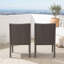 Ensemble de mobilier de patio extérieur en acier robuste et en osier résistant aux intempéries