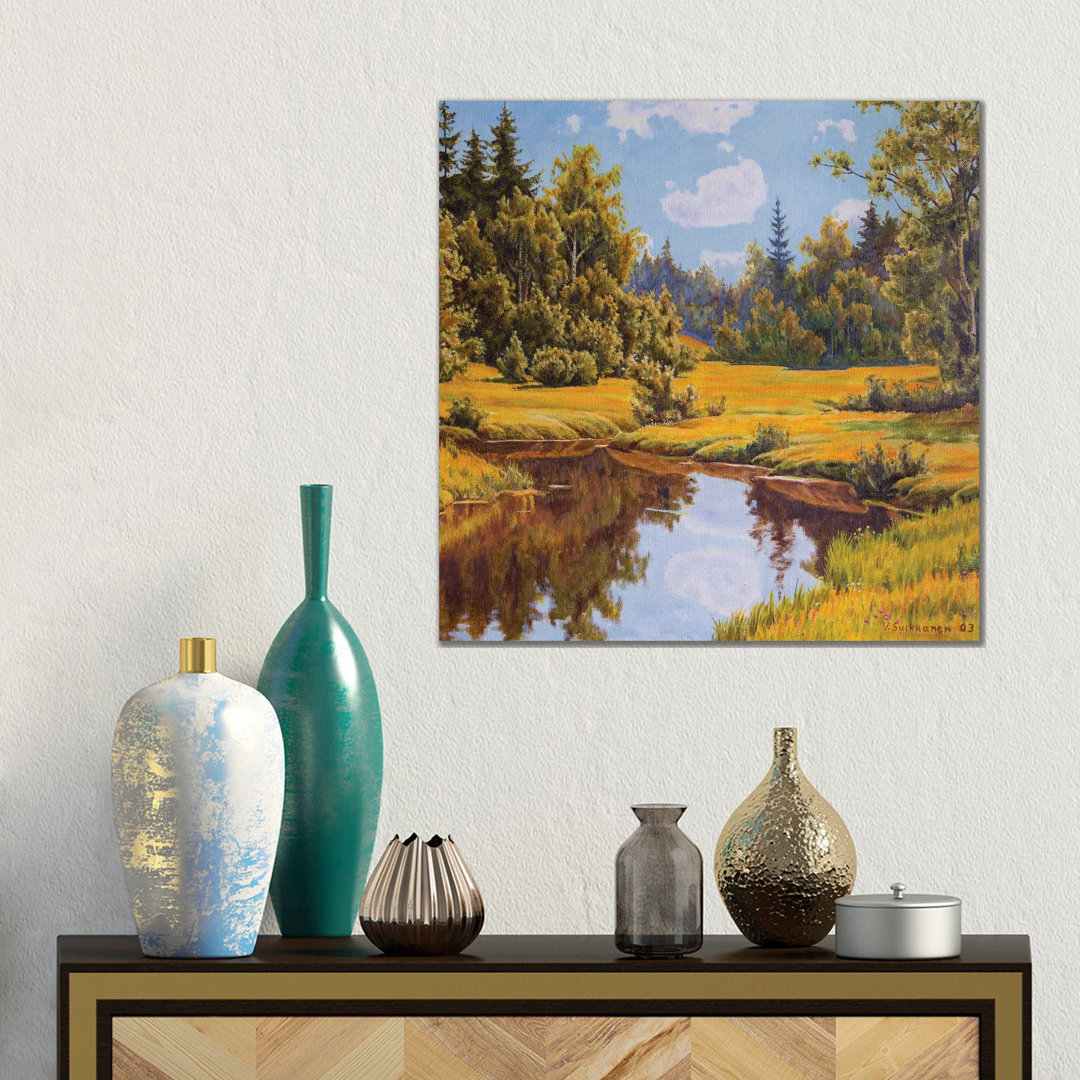 Quiet River von Veikko Suikkanen - Galerie-verpackte Leinwand Giclée auf Leinwand