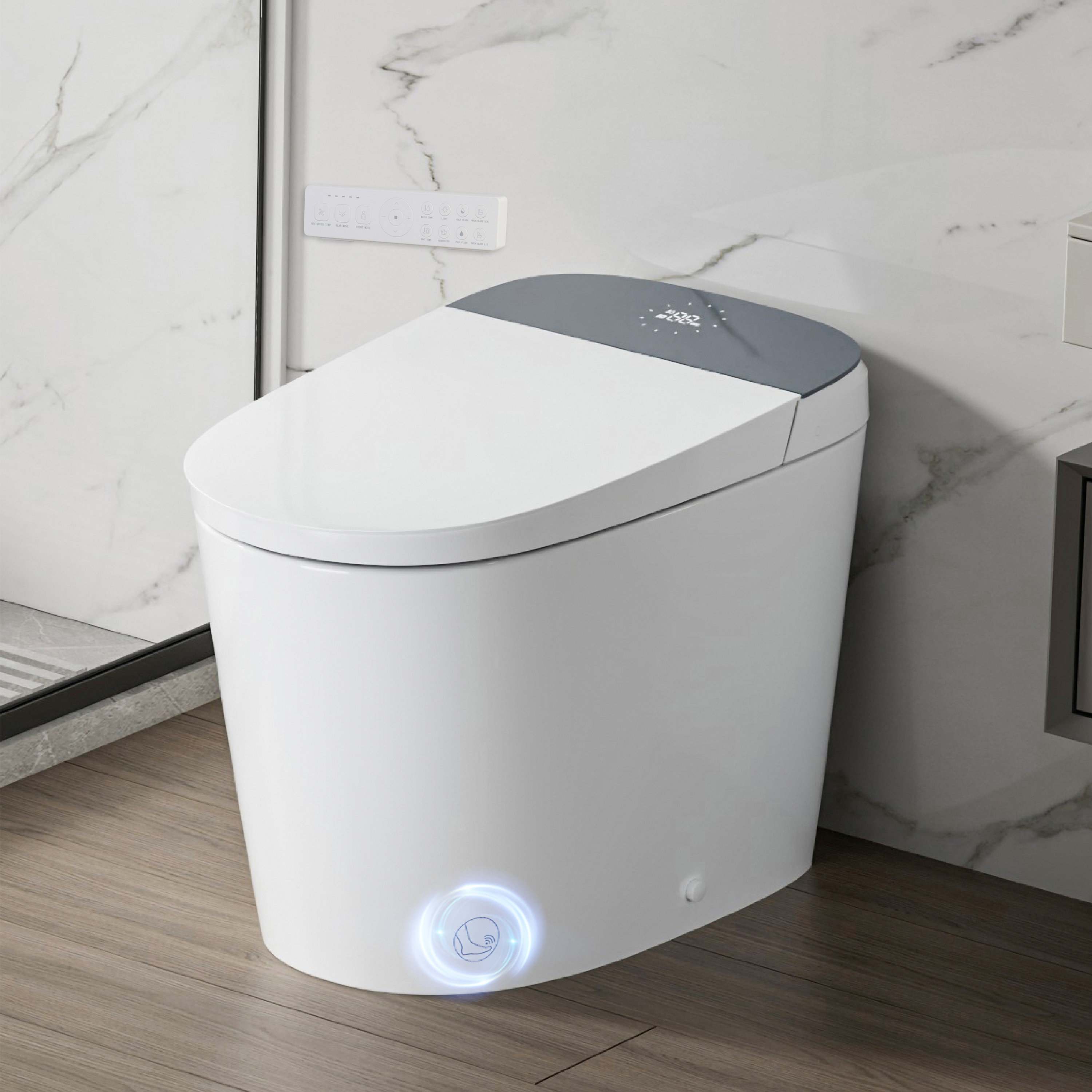 Casta Diva Smart Toilets with Built-in Tank, Pump-assisted, Auto Open ...