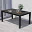 Jimeny Rectangular Metal Outdoor Dining Table With Umbrella Hole , 160.02cm cm W 96.52cm cm D