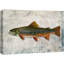 «Trout Fish on Granite Marine Life Animals» sur toile-100095280-100095279