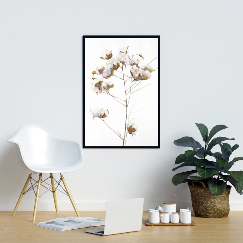 «Cotton Flowers Branch» sur toile