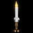 Flickering LED Window Candles With Timer - 8.5" - White - Set Of 6-109395142