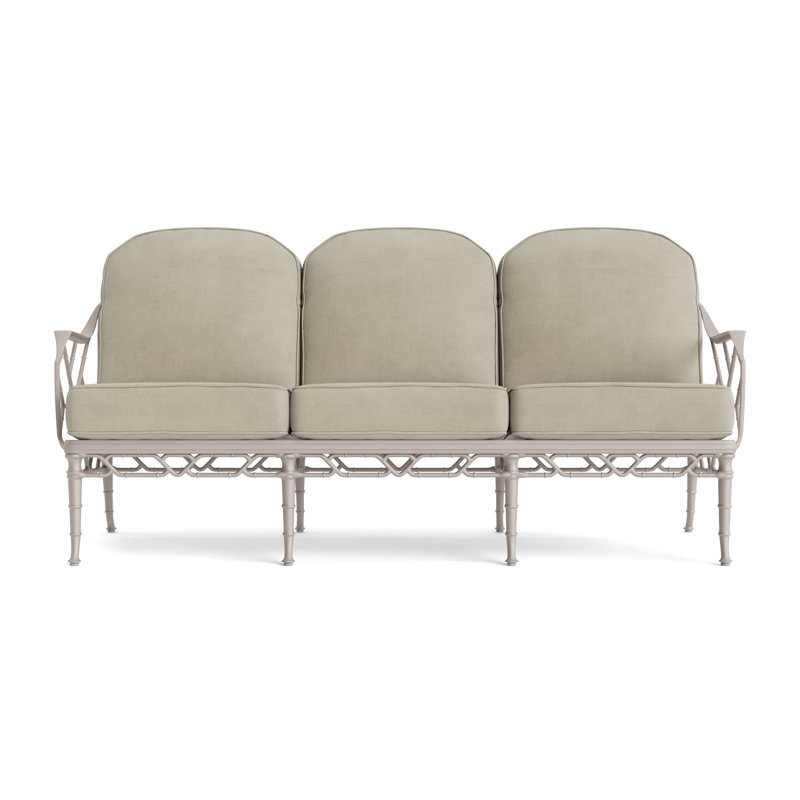 Calcutta Outdoor 3 - Seat Patio Sofa, Fusion Charcoal, Dove