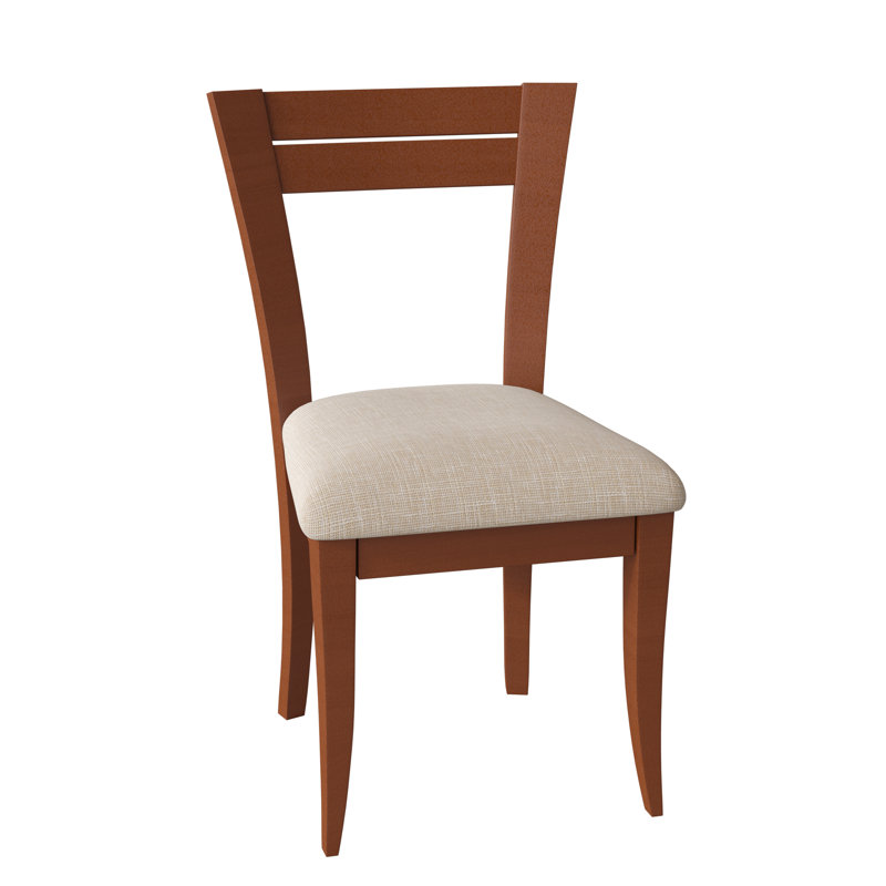Claverley 19.5'' H Upholstered Side Chair, Chestnut, Impression