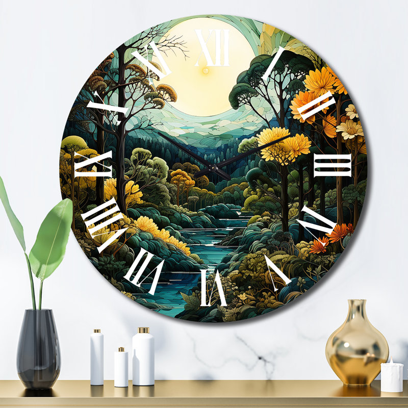 Horloge murale en métal Beena, Grand