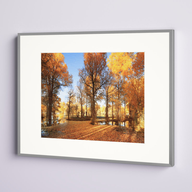Cadre photo en métal Abraham, 11 po x 14 po, gris