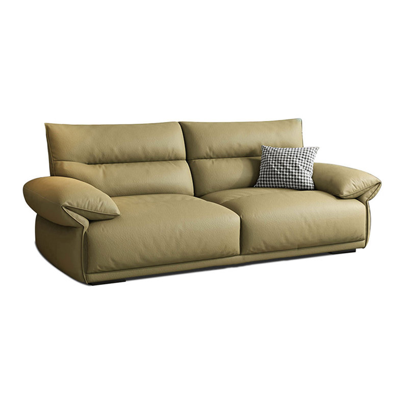 Causeuse-coussin verte standard 100% polyester, H 32,68 po x l 74,02 po x P 36,61 po