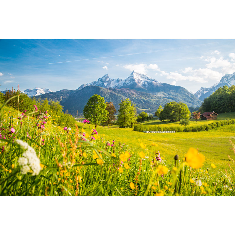 Idyllic Mountain by Bluejayphoto - Wrapped Canvas Print, 30cm H x 46cm W