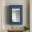 Armoire de rangement murale pour salle de bain avec miroir, tablette réglable et conception peu encombrante pour la salle de bain