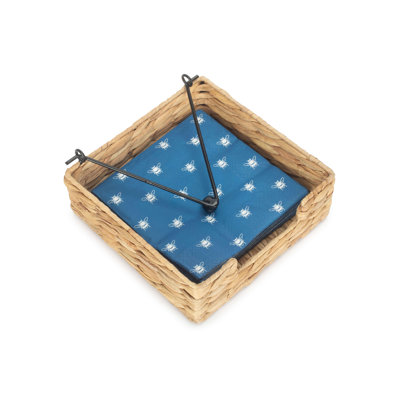 Wicker Water Hyacinth Napkin Holder Basket