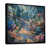 Cadre flottant noir, bois massif