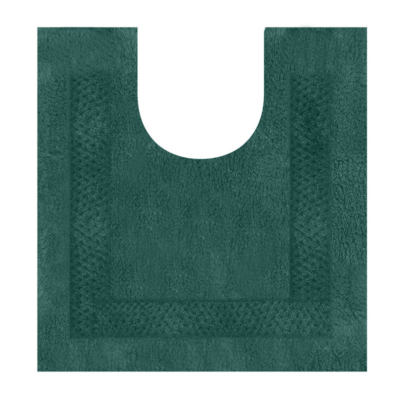 Tapis doux en coton Classy, Vert bouteille