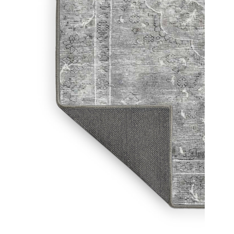 Tapis gris/beige traditionnel Gouaro, Rectangle 5 pi x 7 pi