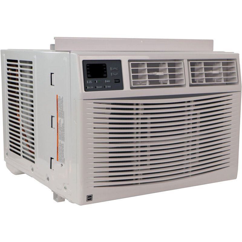 8000 BTU White Window Air Conditioner with Electronic Controls