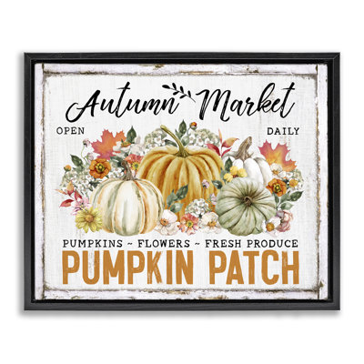 Art mural sur toile «Rustic Autumn Market» par Creatif Belle