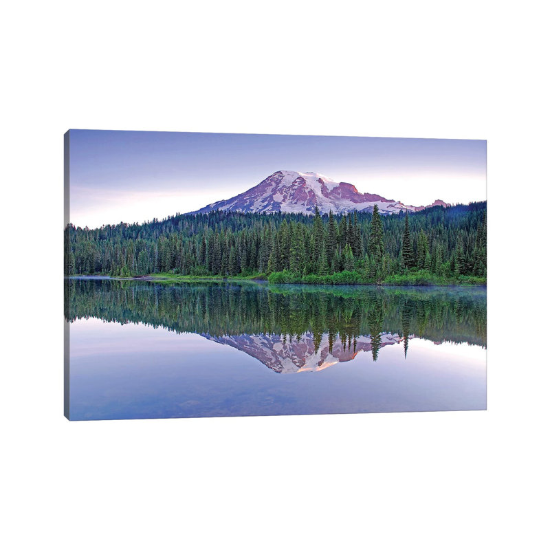 Mount Rainier Sunrise by Brian Wolf - Wrapped Canvas Print, 30.48cm H x 45.72cm W x 1.91cm D