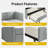 Twin Upholstered Daybed with Trundle, Vertical Channel Tufting, Linen Fabric Sofa Bed-1159267716