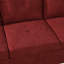 Ensemble de canapé modulaire en L avec coussins de dossier 2 pièces Red Velvet-97430004