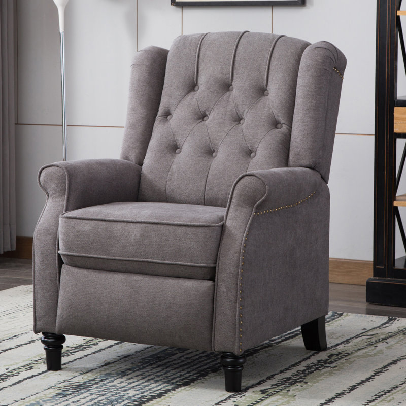 Fauteuil inclinable manuel standard de 29,1 po de largeur Westerman, Mélange de polyester gris