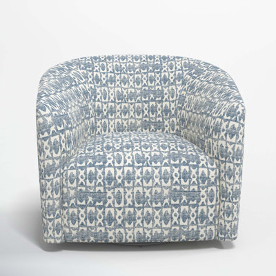 Fauteuil demi-tonneau pivotant rembourré Marita