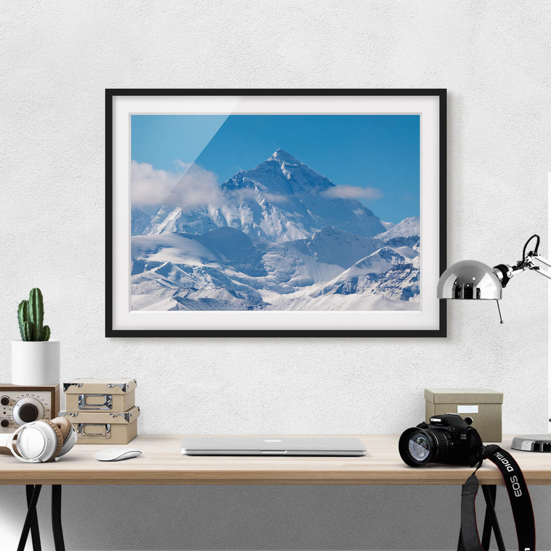 Gerahmtes Poster Mount Everest