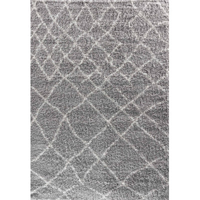 Thorp Geometric Shag Area Rug