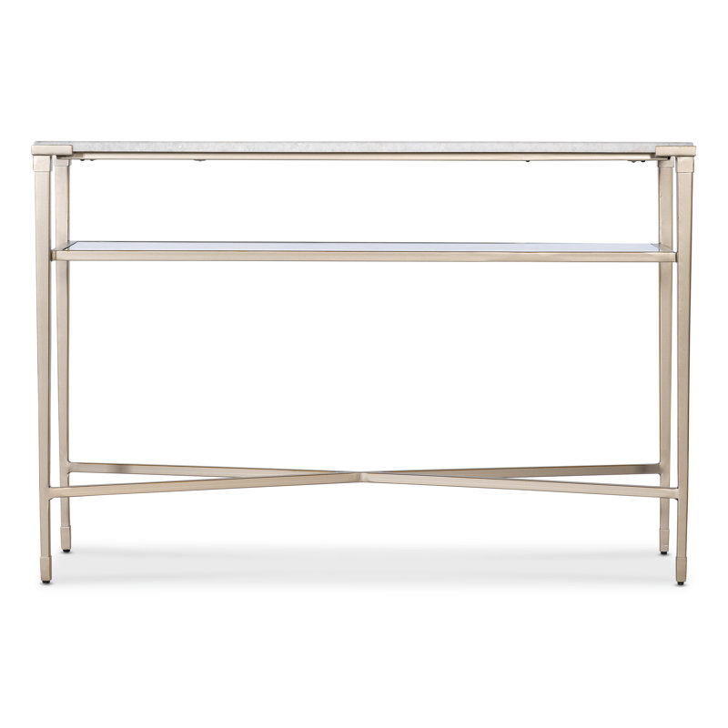 Melange 48'' W Stone Console Table