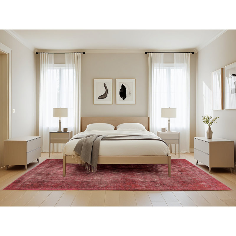 Tapis abstrait moderne 2858, Rectangle de 5 pi x 8 pi