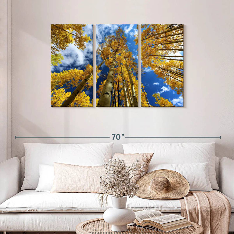 Harnek Gold Leafed Aspens, 28" H x 45" W