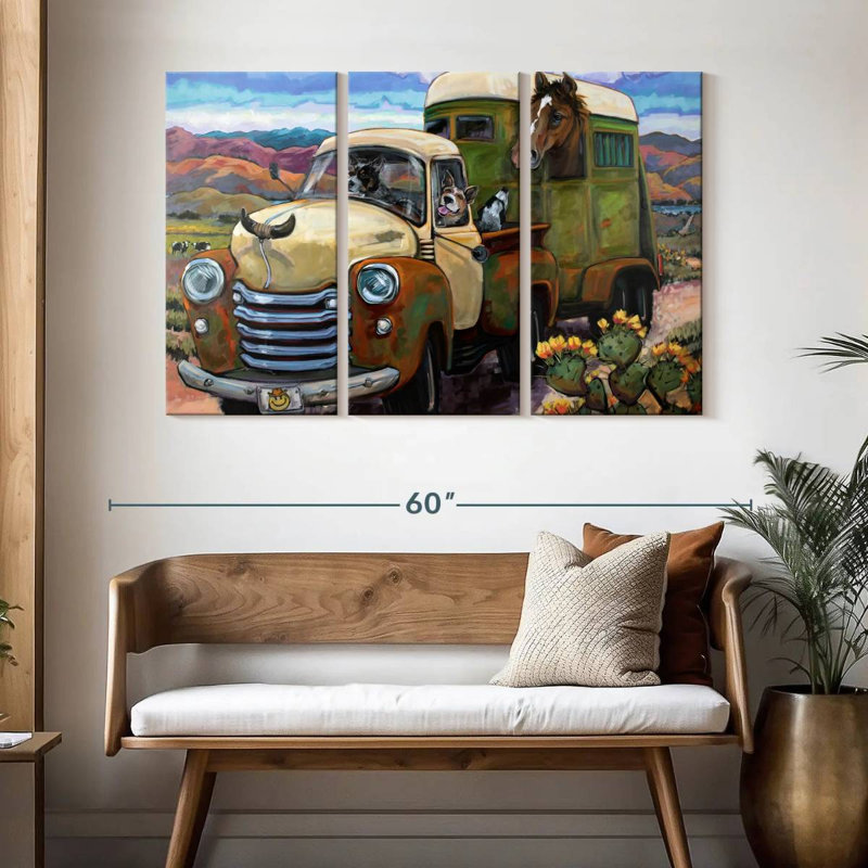 Ketti Git Along Lil Dogies, 32" H x 50" W