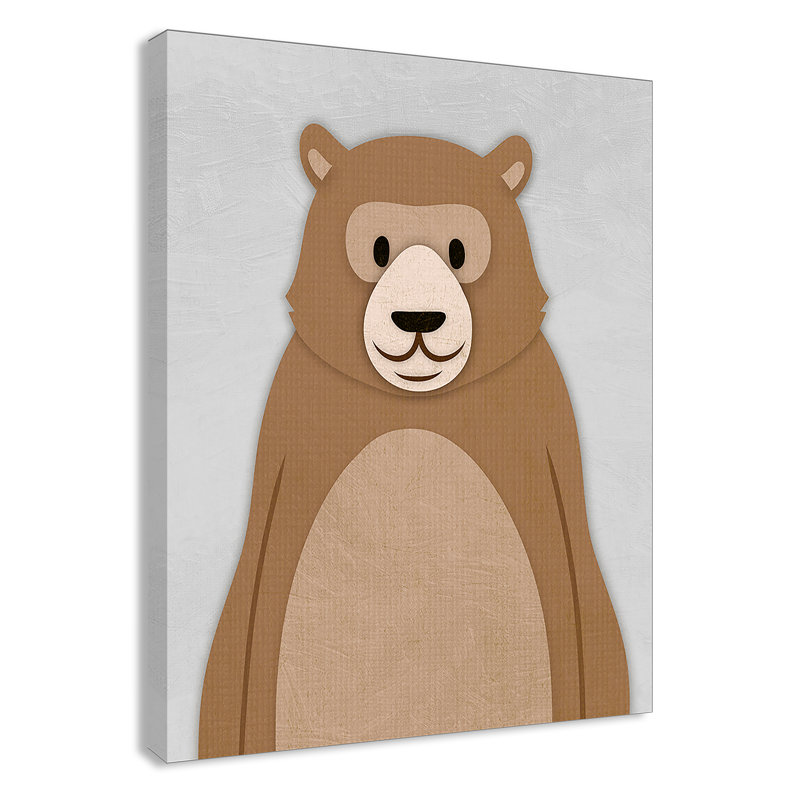 Adhésif décoratif Cheery Bear, H 14 po x l 11 po x P 1,5 po, Toile