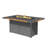 Lois Rectangle Aluminum Propane Fire Pit