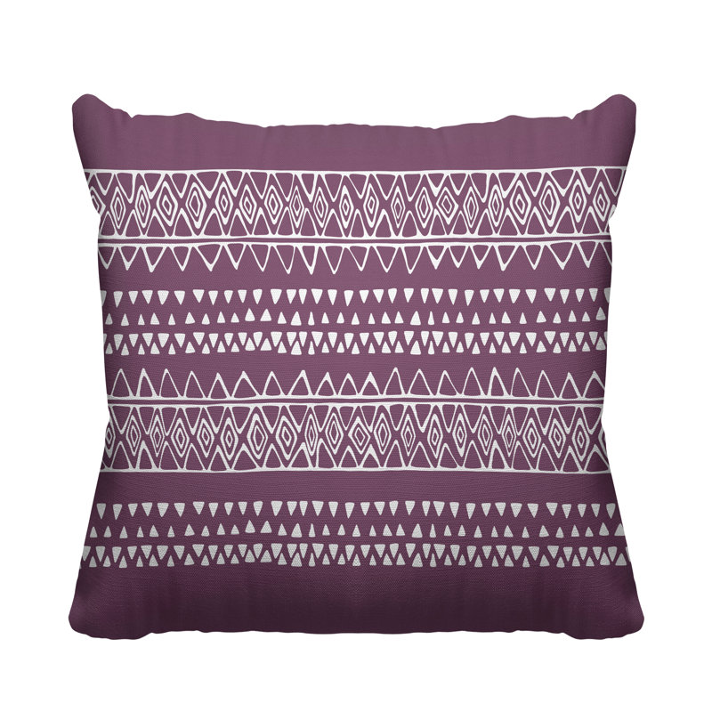 Housse et insert de coussin extérieur carré Ara, L 15 po x H 15 po, Mauve