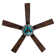 52" W Aramys 5-Blade Remote Controlled Ceiling Fan Tiffany Stained Glass